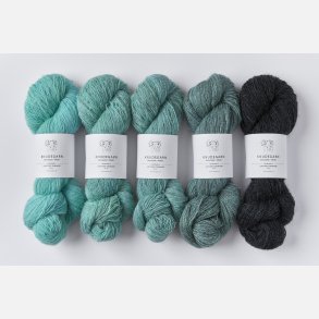 Plantefarvet - Turkisgr�n Knudegarn