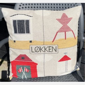 Pude med L�kkens vartegn